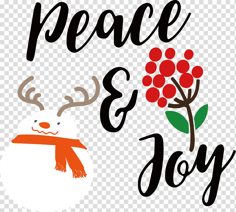 Peace and Joy, Logo, Cartoon, Greeting Card, Christmas Day, Birthday transparent background PNG clipart