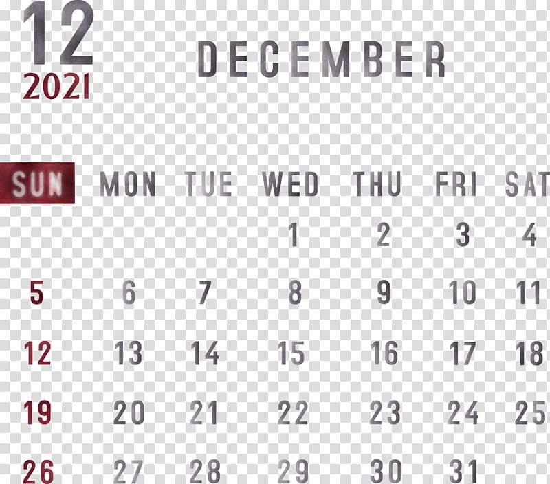 December 2021 Calendar December 2021 Printable Calendar 2021 monthly calendar, Printable 2021 Monthly Calendar Template, Angle, Line, Point, Number, Meter, Area transparent background PNG clipart