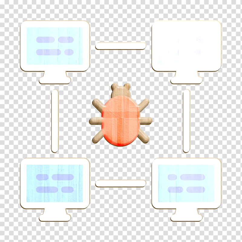 Bug icon Hacker icon Data Protection icon, Text, Line, Technology, Diagram, Sharing, Computer Network, Logo transparent background PNG clipart