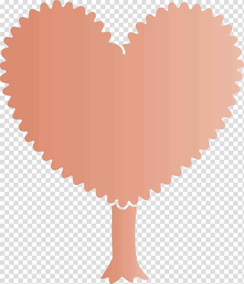 heart heart love baking cup symbol, Cartoon Tree, Abstract Tree, Tree transparent background PNG clipart