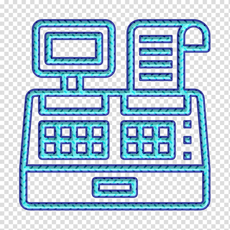 Cashier icon Shopping icon, Line, Meter transparent background PNG clipart