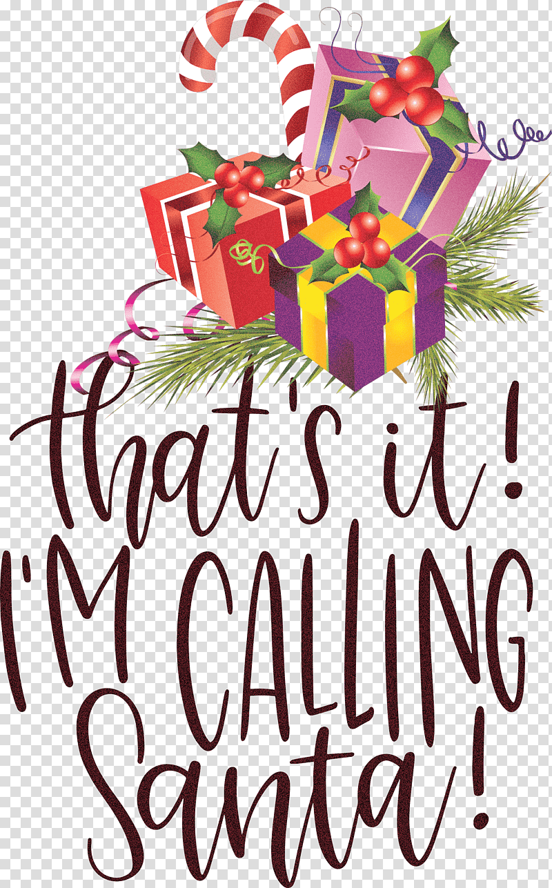 Calling Santa Santa Christmas, Christmas , Christmas Day, Christmas Tree, Christmas Card, Christmas Decoration, Christmas Ornament transparent background PNG clipart
