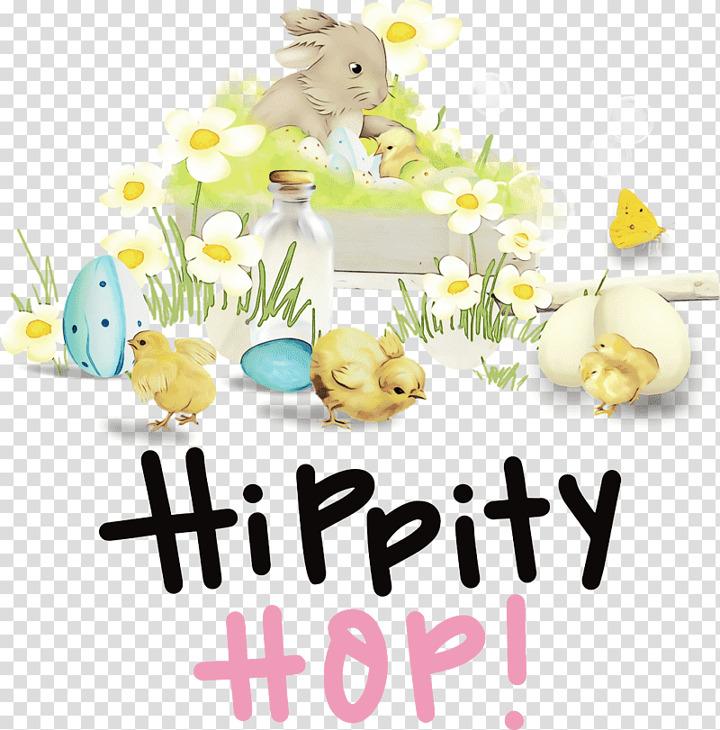 Easter Bunny, Happy Easter, Hippity Hop, Watercolor, Paint, Wet Ink, Red Easter Egg transparent background PNG clipart