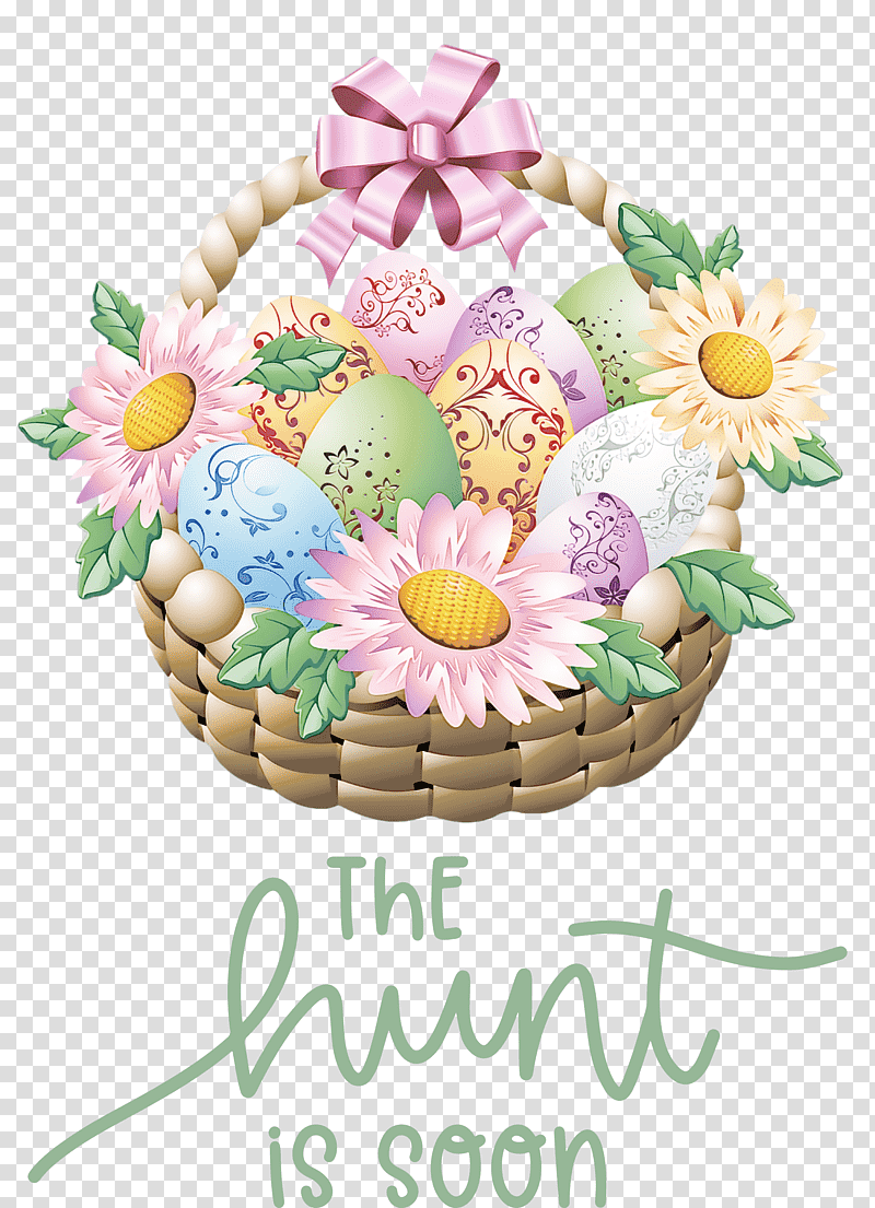 Easter Day The Hunt Is Soon Hunt, Easter Egg, Easter Basket, Easter Bunny, Christmas Day, Cartoon, Holiday transparent background PNG clipart