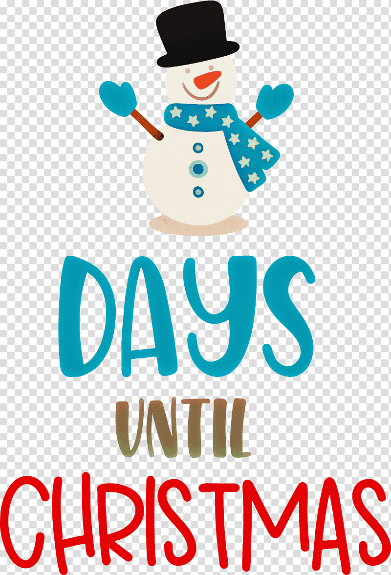 Days Until Christmas Christmas Xmas, Christmas , Logo, Line, Meter, Snowman, Mathematics transparent background PNG clipart