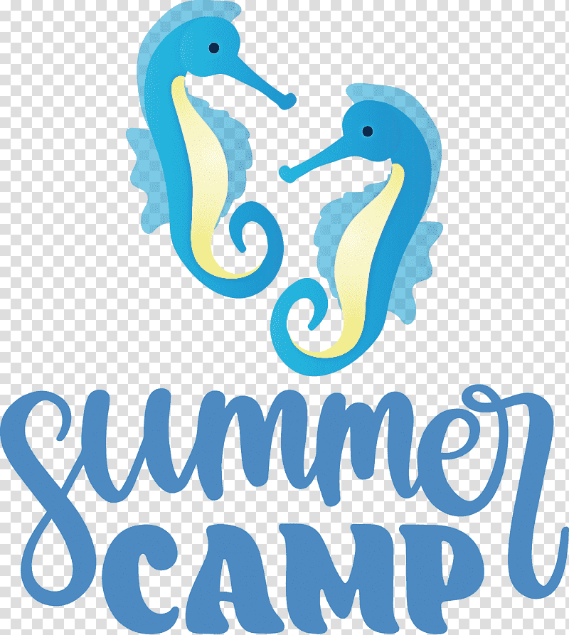 Summer Camp Summer Camp, Summer
, Seahorses, Logo, Fish, Meter, Line transparent background PNG clipart