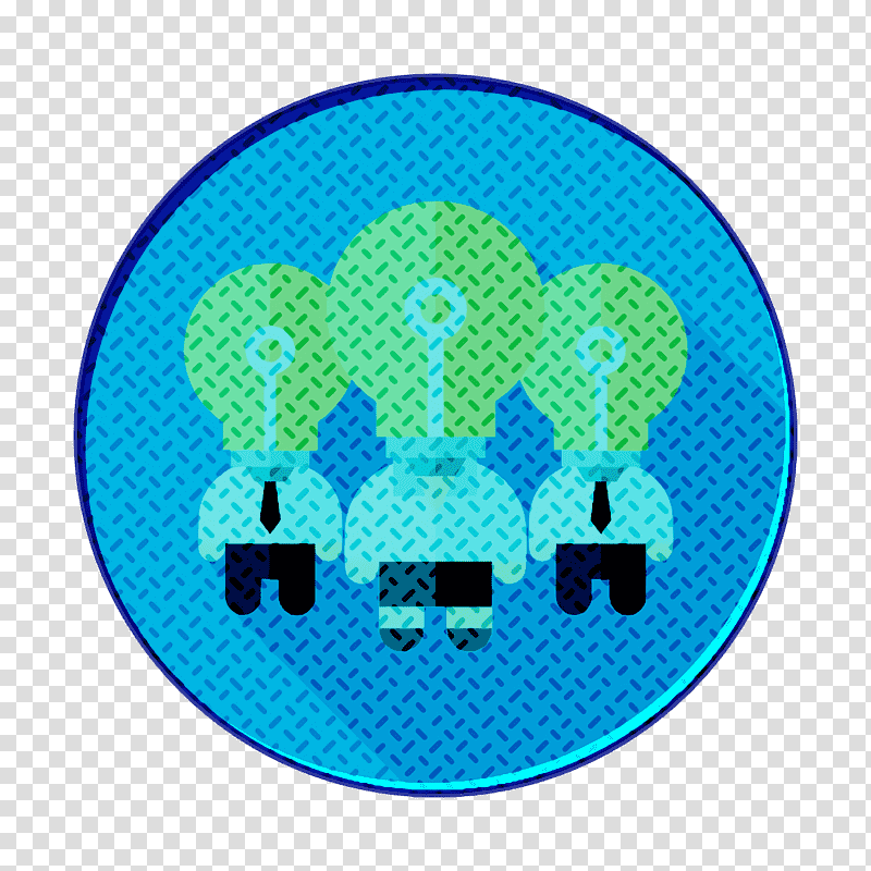 Creative team icon Teamwork icon Talent icon, Electric Blue M, Circle, Green, Meter, Microsoft Azure, Precalculus transparent background PNG clipart
