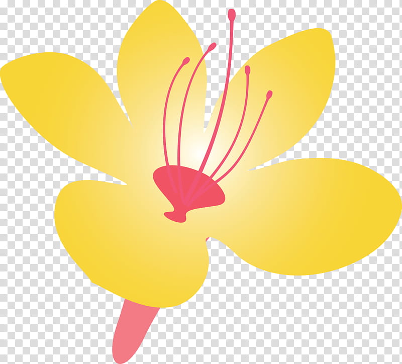 Azalea spring flower Azalea flower, Petal, Yellow, Plant, Automotive Wheel System, Butterfly transparent background PNG clipart