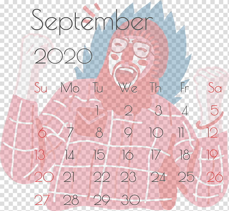 September 2020 Printable Calendar September 2020 Calendar Printable September 2020 Calendar, Skin, Paper, Meter, Line transparent background PNG clipart