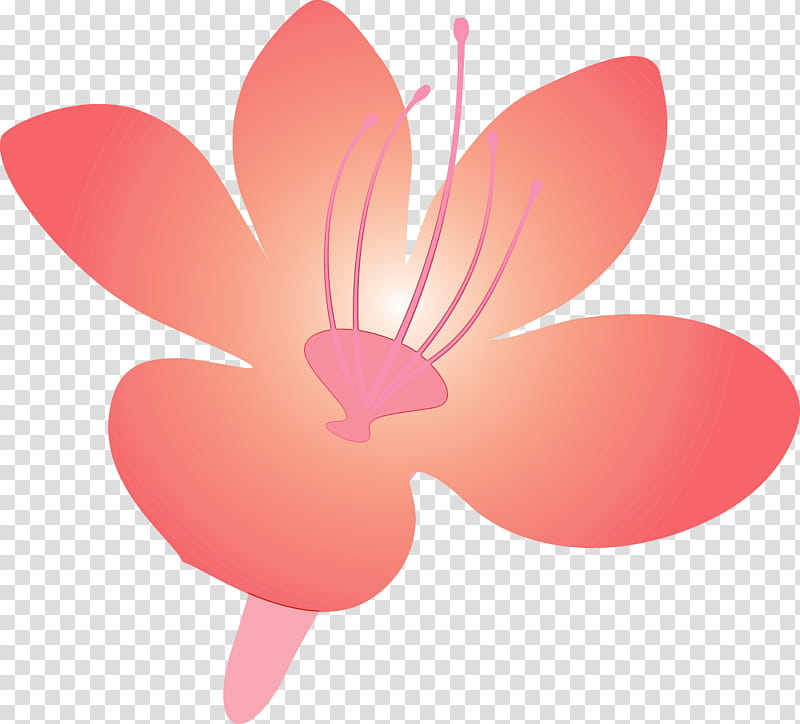 pink petal flower material property plant, Azalea, Spring Flower, Azalea Flower, Watercolor, Paint, Wet Ink, Magenta transparent background PNG clipart