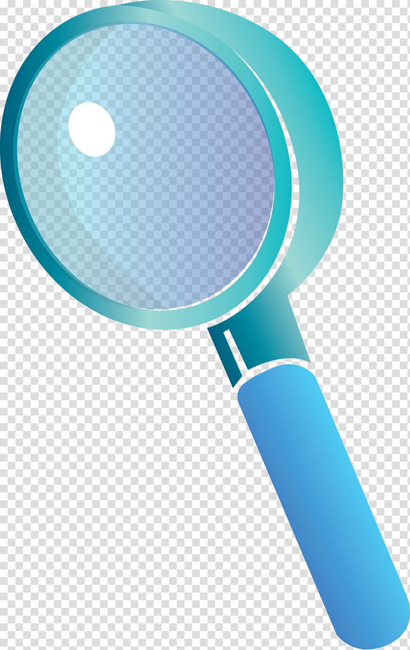 Magnifying glass magnifier, Turquoise, Aqua, Azure, Material Property, Makeup Mirror transparent background PNG clipart