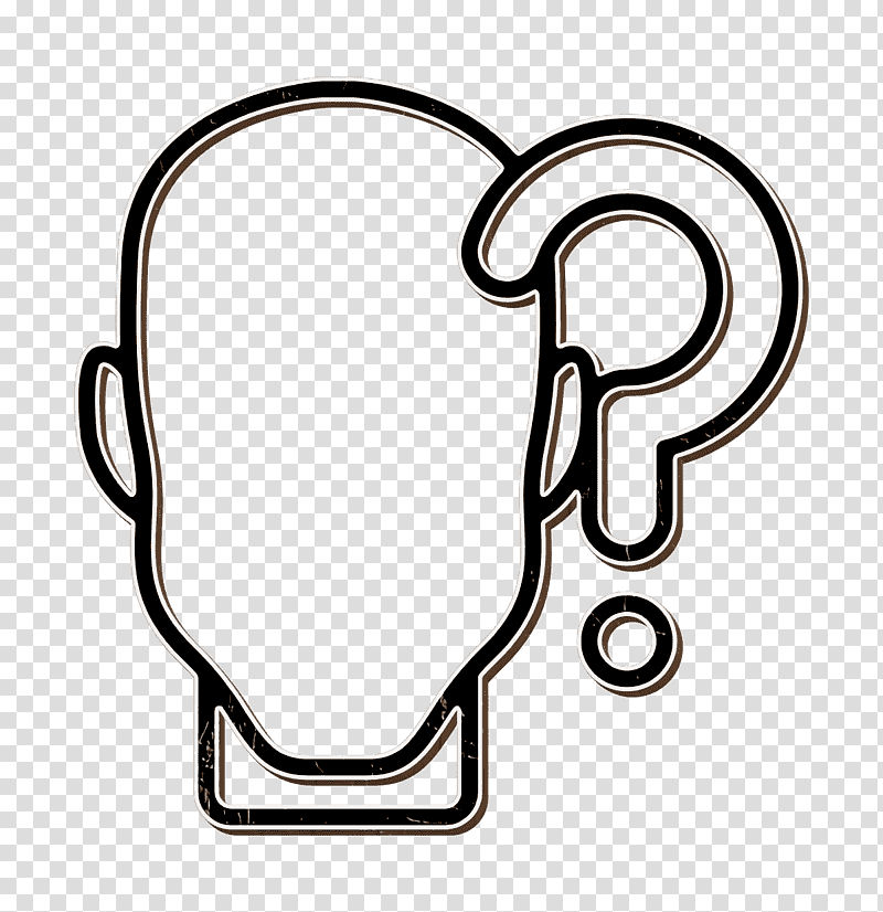 Confusion icon Human mind icon Brain icon, , Drawing, Royaltyfree transparent background PNG clipart