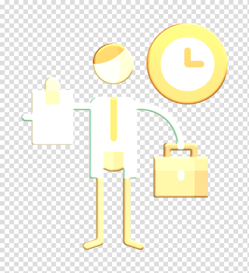 Entrepreneur icon Professions and New Business icon, Symbol, Chemical Symbol, Yellow, Lighting, Meter, Chemistry transparent background PNG clipart