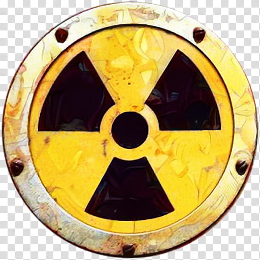 Flag, Radioactive Decay, Hazard Symbol, Radiation, Sign, Radioactive Contamination, Yellow, Circle transparent background PNG clipart