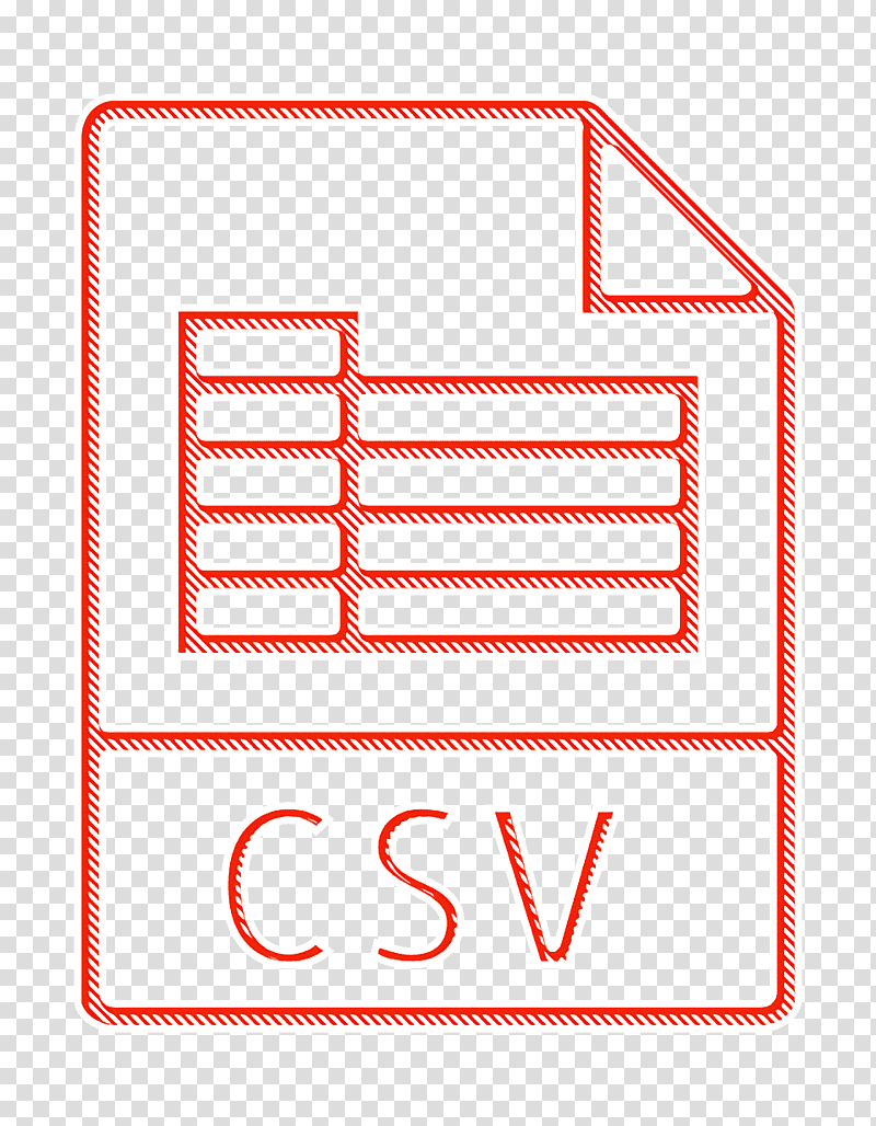 Csv icon File Type icon, , Text, Pictogram, Line, s, Glyph transparent background PNG clipart