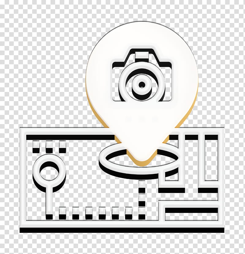 Map icon Hotel Services icon Tourist icon, Logo, Meter, Line, Area transparent background PNG clipart