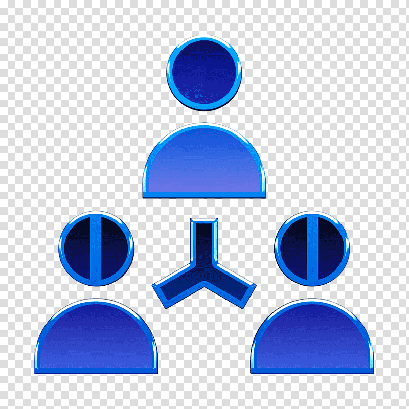 Group icon Business icon Users icon, Collaboration, Teamwork, Cobalt Blue, Abstract Art transparent background PNG clipart