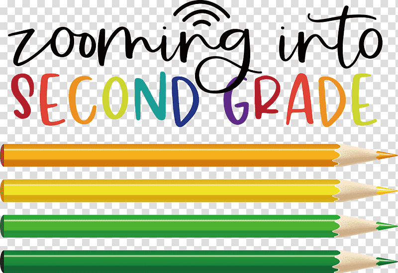 back to school second grade, Pencil, Office Supplies, Writing, Yellow, Line, Meter transparent background PNG clipart
