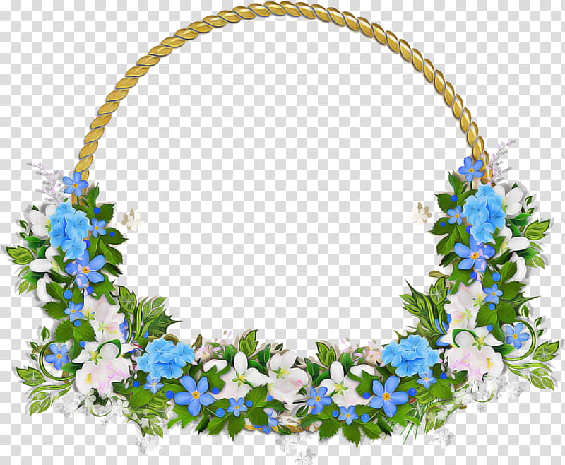 flower circle frame floral circle frame, Lei, Plant, Delphinium, Wreath, Ivy transparent background PNG clipart