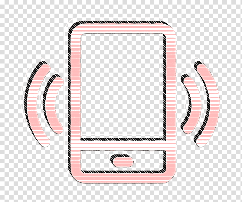 Vibration symbol icon Vibrate icon technology icon, Media And Technology Icon, Rectangle, Meter, Telephony, Geometry, Mathematics transparent background PNG clipart