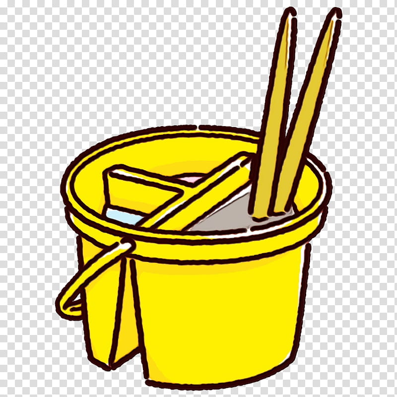 French fries, School Supplies, Watercolor, Paint, Wet Ink, Yellow, Bucket, Side Dish transparent background PNG clipart