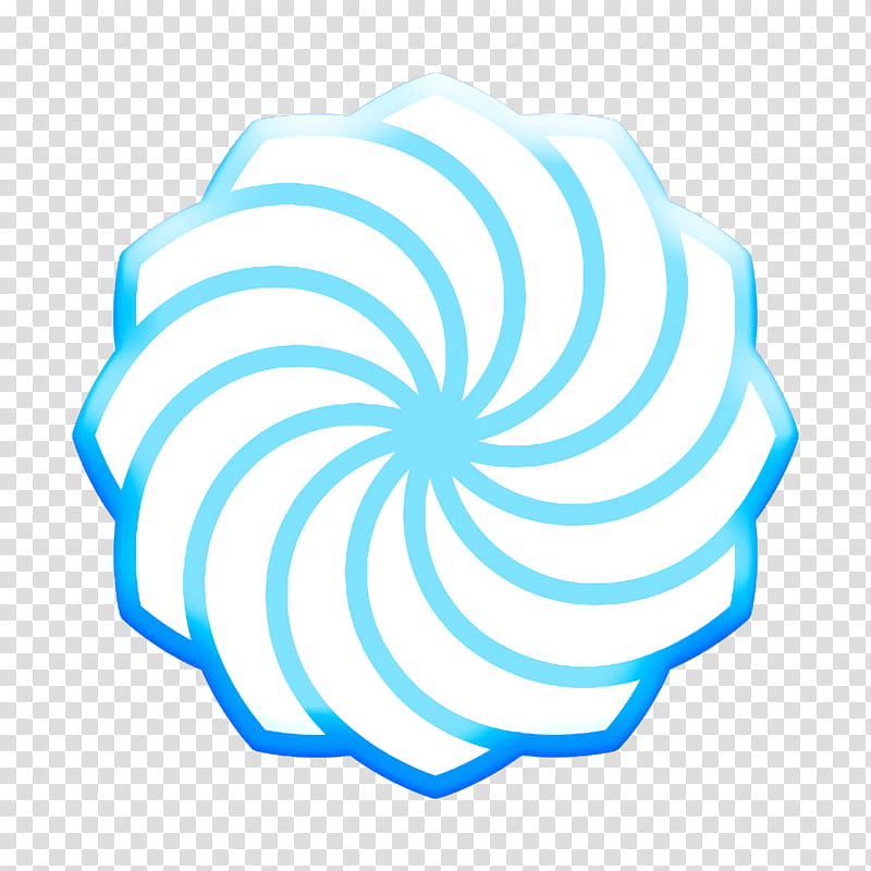 Spiral icon Marshmallow icon Candies icon, Blue, Aqua, Turquoise, Azure, Electric Blue, Circle, Logo transparent background PNG clipart