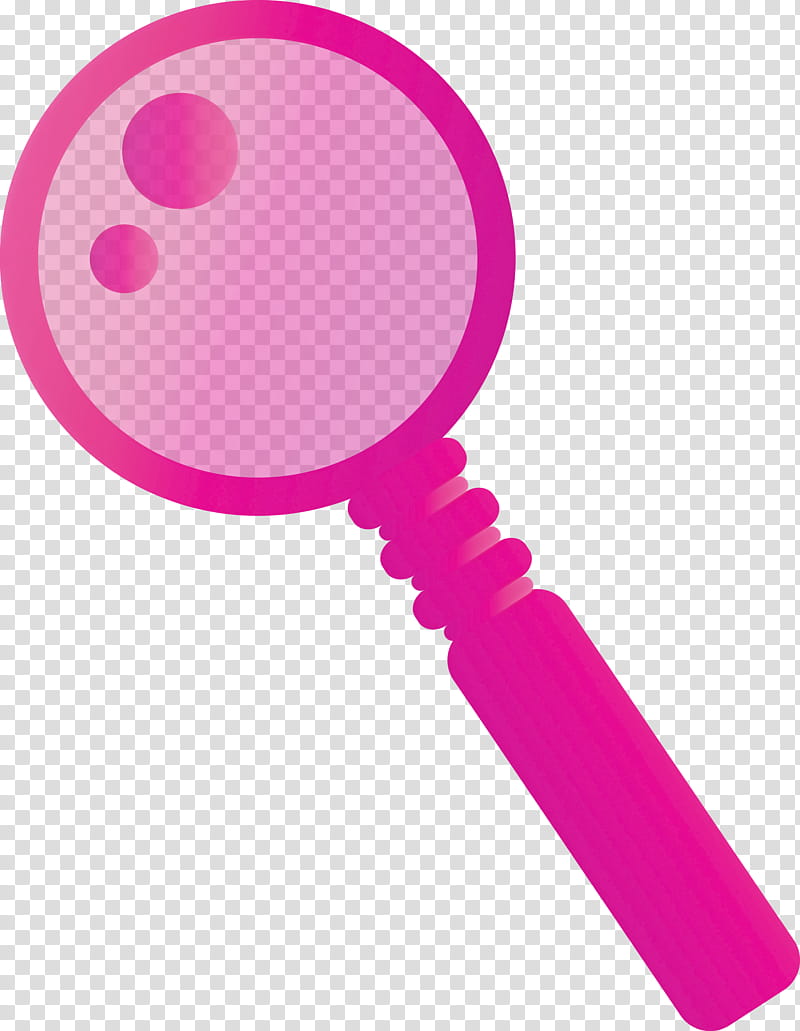 Magnifying glass magnifier, Pink, Magenta, Baby Toys, Material Property, Rattle transparent background PNG clipart