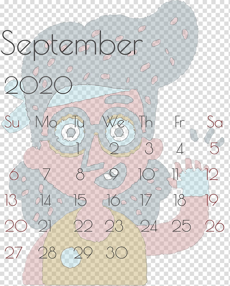 September 2020 Printable Calendar September 2020 Calendar Printable September 2020 Calendar, Character, Paper, Text, Line, Area, Behavior, Human transparent background PNG clipart