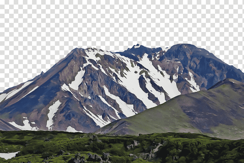 ridge mountain mountain range highland massif, Terrain, Summit, Mount Scenery, Line Art, Cartoon, Hill transparent background PNG clipart