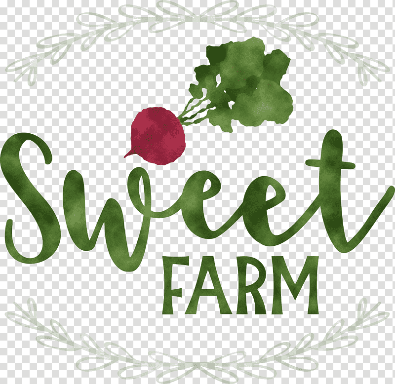 Sweet Farm, Leaf, Logo, Vegetable, Tree, Meter, Fruit transparent background PNG clipart