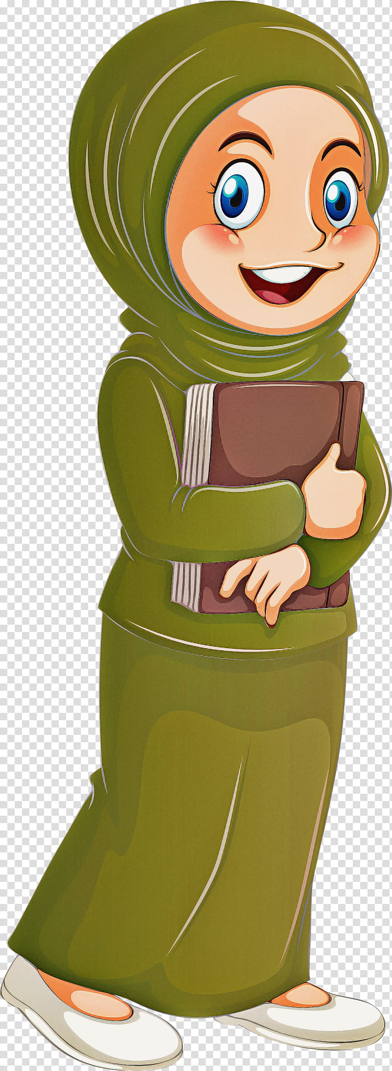 Muslim People, Cartoon, Green, Animation, Style transparent background PNG clipart