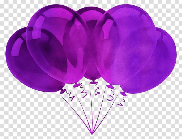 balloon birthday birthday cake balloons purple party, Watercolor, Paint, Wet Ink, Birthday
, Childrens Party transparent background PNG clipart