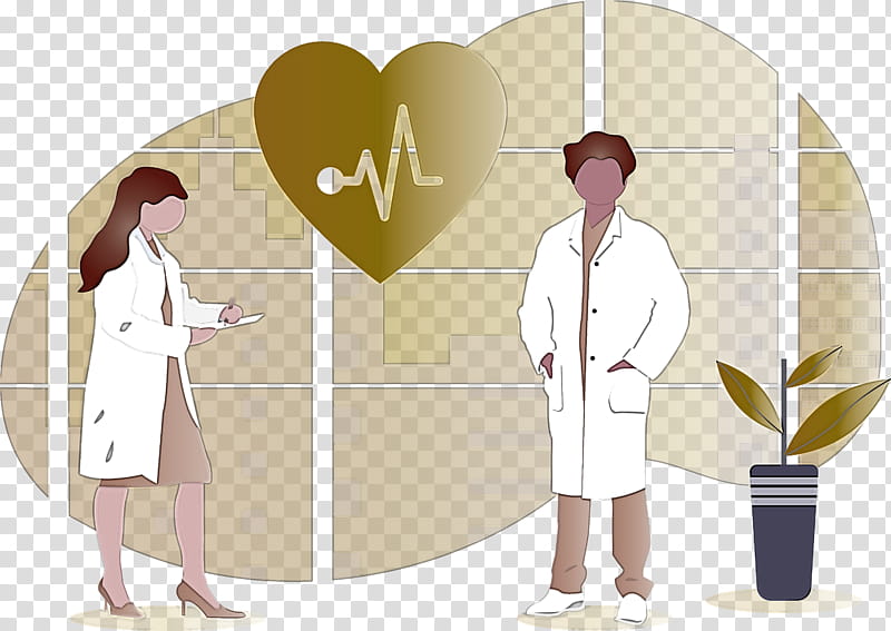 Doctor Corona Virus Disease COVID, Cartoon, Robe, Love transparent background PNG clipart