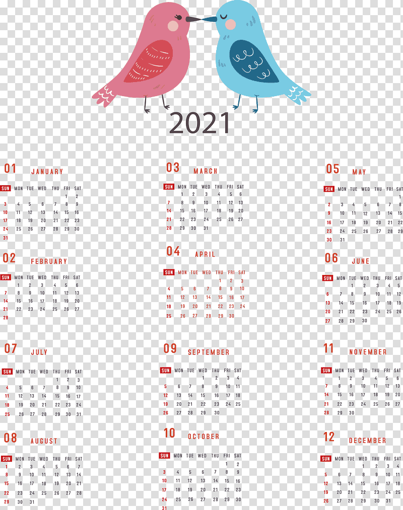 Printable 2021 Yearly Calendar 2021 Yearly Calendar, Calendar System, Calendar Year, Meter, Numbering Scheme, Computer, Annual Calendar transparent background PNG clipart