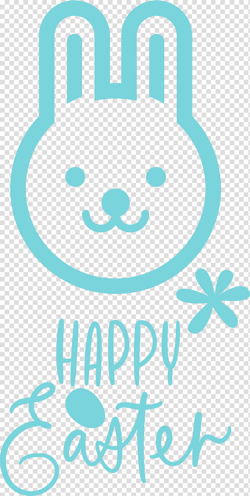 Easter Day Easter Sunday Happy Easter, Aqua, Turquoise, Teal, Smile transparent background PNG clipart