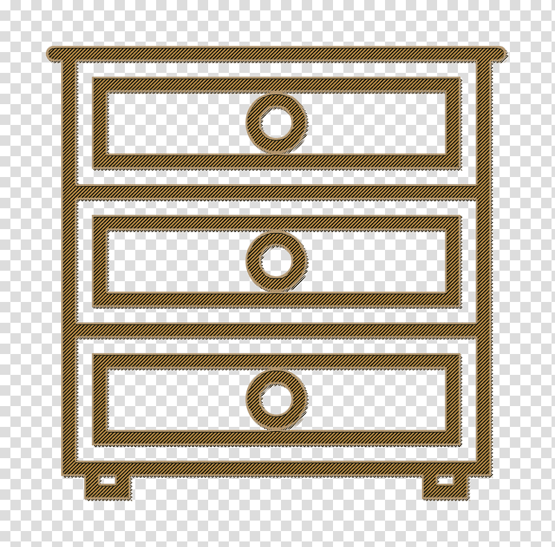 Furniture icon Chest of drawers icon Household Set icon transparent background PNG clipart