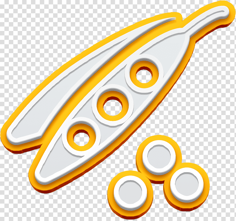 Having Dinner icon food icon Bean seeds icon, Fresh Icon, Yellow, Line, Meter, Jewellery, Human Body transparent background PNG clipart