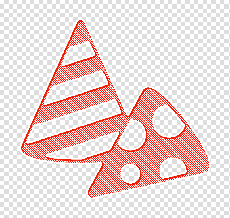 Clown Hats icon Clown icon fashion icon, Carnival Icon, Line, Triangle, Meter, Geometry, Mathematics transparent background PNG clipart