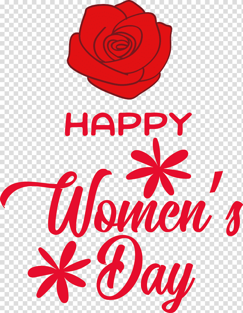 Womens Day Happy Womens Day, Floral Design, Rose, Garden Roses, Cut Flowers, Petal, Logo transparent background PNG clipart