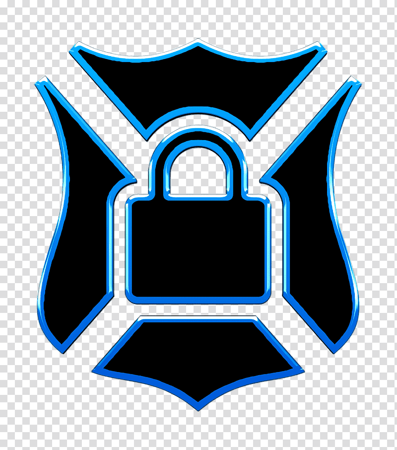 Facebook Pack icon Padlock icon Shield with lock icon, Security Icon, Logo, Symbol, Chemical Symbol, Line, Meter transparent background PNG clipart