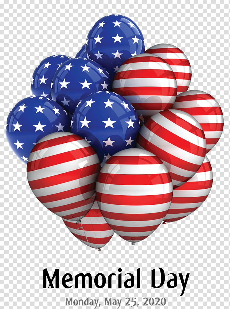 Memorial Day, Balloon, Independence Day, Royaltyfree, Balloons Usa, Party, Flag Of The United States, Birthday transparent background PNG clipart
