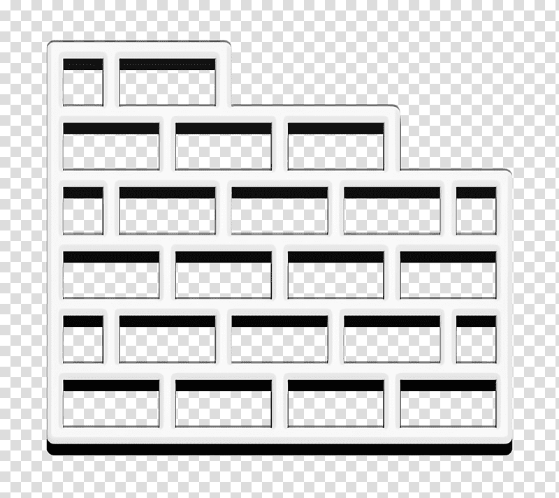 Wall icon Brick wall icon Constructions icon, Black And White
, Meter, Line, Geometry, Mathematics transparent background PNG clipart