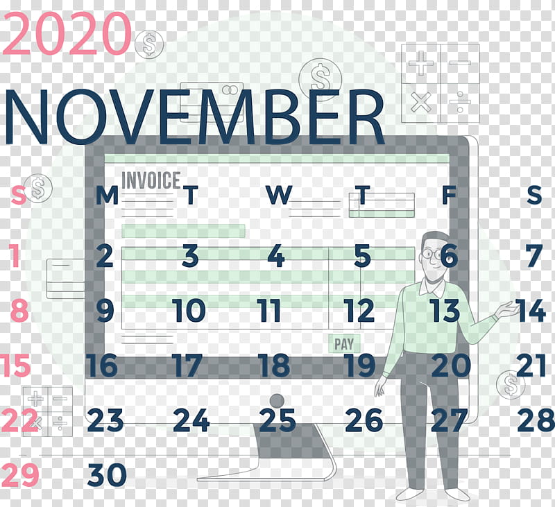 paper line font research point, November 2020 Calendar, November 2020 Printable Calendar, Watercolor, Paint, Wet Ink, Area, Meter transparent background PNG clipart