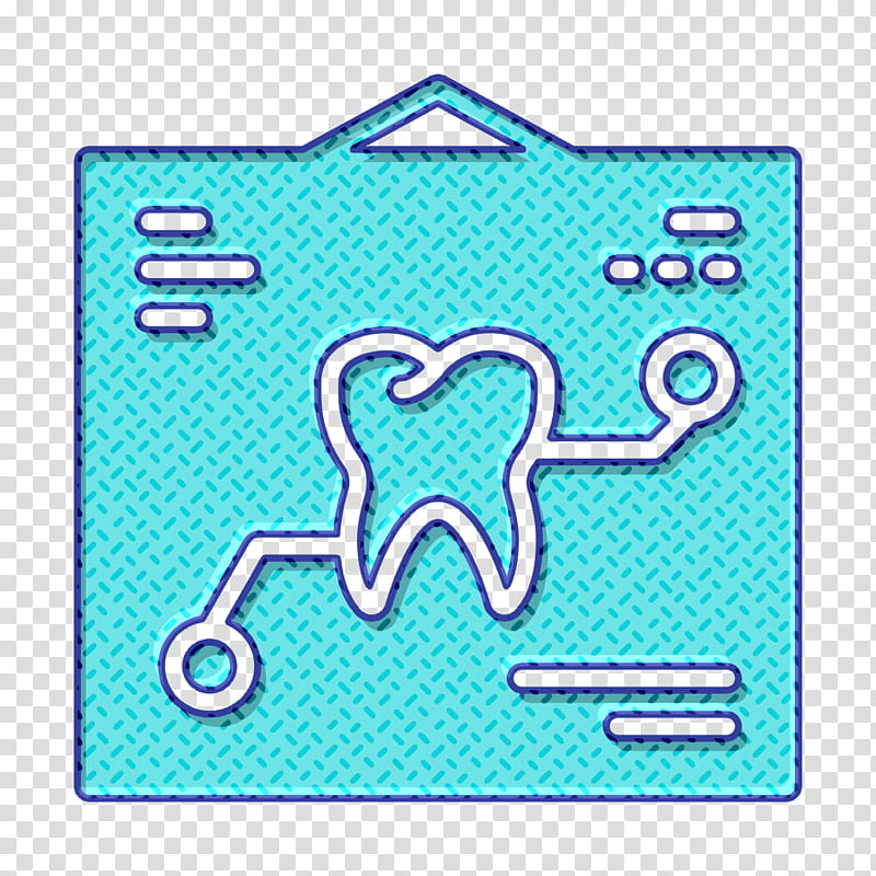 Dentistry icon Orthopantomogram icon Dental icon, Aqua, Turquoise, Line, Text, Teal, Electric Blue transparent background PNG clipart