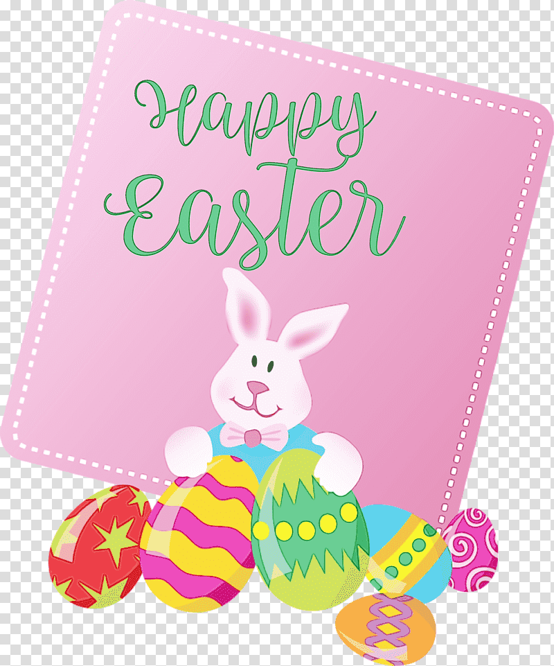 Easter Bunny, Happy Easter Day, Cute Easter, Watercolor, Paint, Wet Ink, Easter Egg transparent background PNG clipart