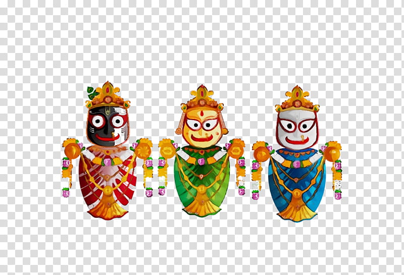 clown, Ratha Yatra, Ratha Jatra, Chariot Festival, Watercolor, Paint, Wet Ink transparent background PNG clipart