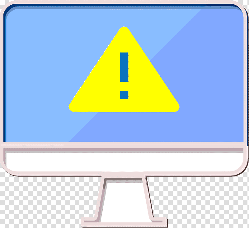 Warning icon Error icon Computer Technology icon, Traffic Sign, Line, Yellow, Meter, Triangle, Microsoft Azure transparent background PNG clipart