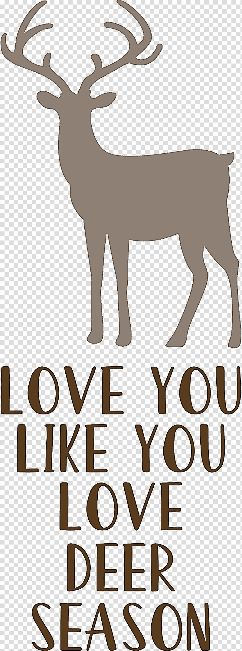 Love Deer Season, Reindeer, Elk, Antler, Logo, Joint, Meter transparent background PNG clipart