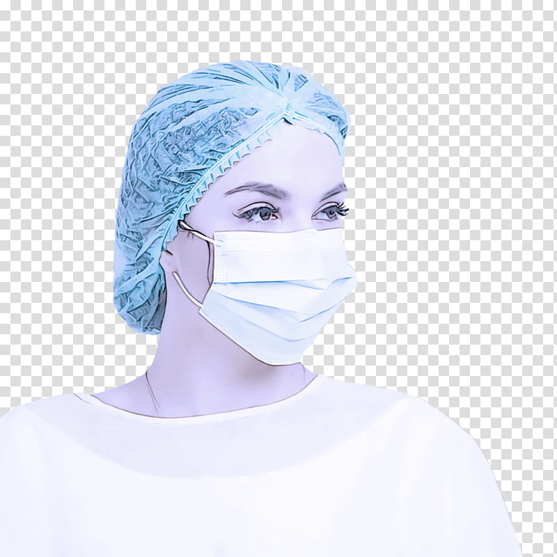 surgical mask medical mask face mask, Coronavirus, Head, Skin, Scrubs, Headgear, Neck, SURGEON transparent background PNG clipart