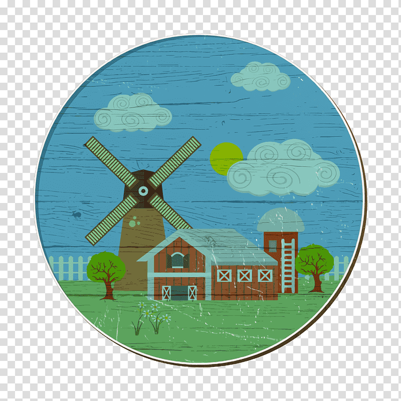 Farm icon Landscapes icon, Icon Design, Nuvola, Computer Application, Data, Software transparent background PNG clipart